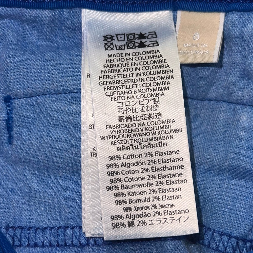 Micheal Kors Royal Blue Skinny Jeans-Blue - Picture 10 of 10